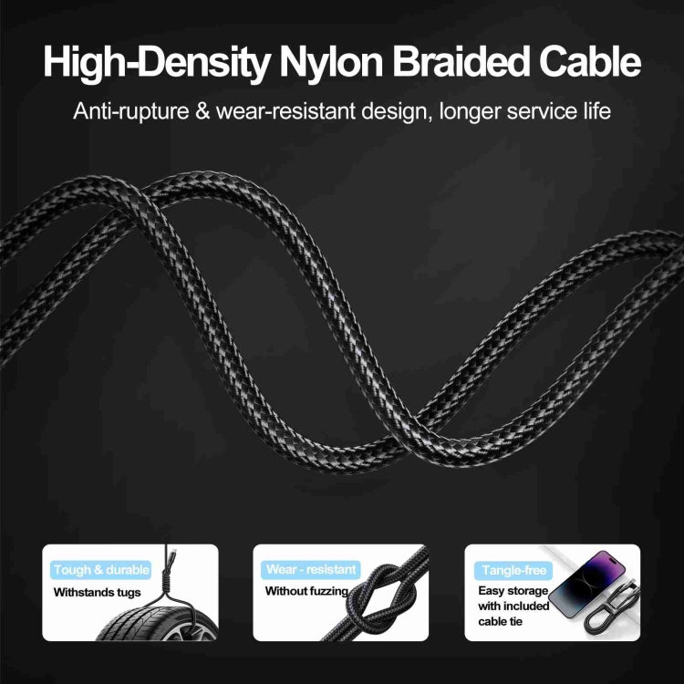 JOYROOM S-UL012A10 Extraordinary Series 2.4A USB-A to 8 Pin Fast Charging Data Cable, Cable Length:3m(White) - Normal Style Cable by JOYROOM | Online Shopping UK | buy2fix