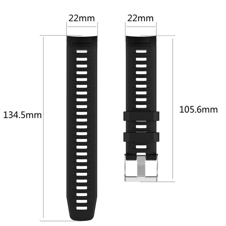 For Garmin Instinct Silicone Watch Band(White) - Smart Wear by buy2fix | Online Shopping UK | buy2fix