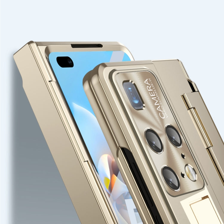 For Huawei Mate X2 Integrated Folding Hinge Phone Case with Stylus(Champagne Gold) - Huawei Cases by buy2fix | Online Shopping UK | buy2fix