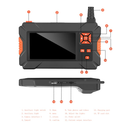 P130 11mm 4.3 inch Single Camera with Screen Endoscope, Length:2m - Consumer Electronics by buy2fix | Online Shopping UK | buy2fix