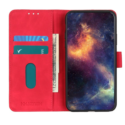 For Google Pixel 7a KHAZNEH Retro Texture Flip Leather Phone Case(Red) - Google Cases by buy2fix | Online Shopping UK | buy2fix