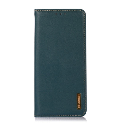 For Samsung Galaxy M14 5G KHAZNEH Nappa Top Layer Cowhide Leather Phone Case(Green) - Galaxy Phone Cases by buy2fix | Online Shopping UK | buy2fix