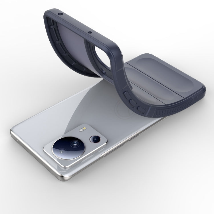 For Xiaomi 13 Lite Magic Shield TPU + Flannel Phone Case(Dark Green) - 13 Lite Cases by buy2fix | Online Shopping UK | buy2fix