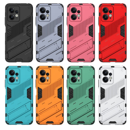 For Xiaomi Redmi Note 12 4G Global Punk Armor 2 in 1 PC + TPU Shockproof Phone Case with Holder(Grey) - Note 12 Cases by buy2fix | Online Shopping UK | buy2fix