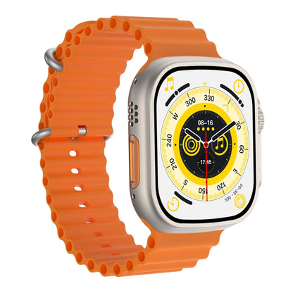 Q8 Ultra 1.96 inch TFT Screen Smart Watch, Support Heart Rate / Blood Pressure Monitoring(Orange) - Smart Wear by buy2fix | Online Shopping UK | buy2fix