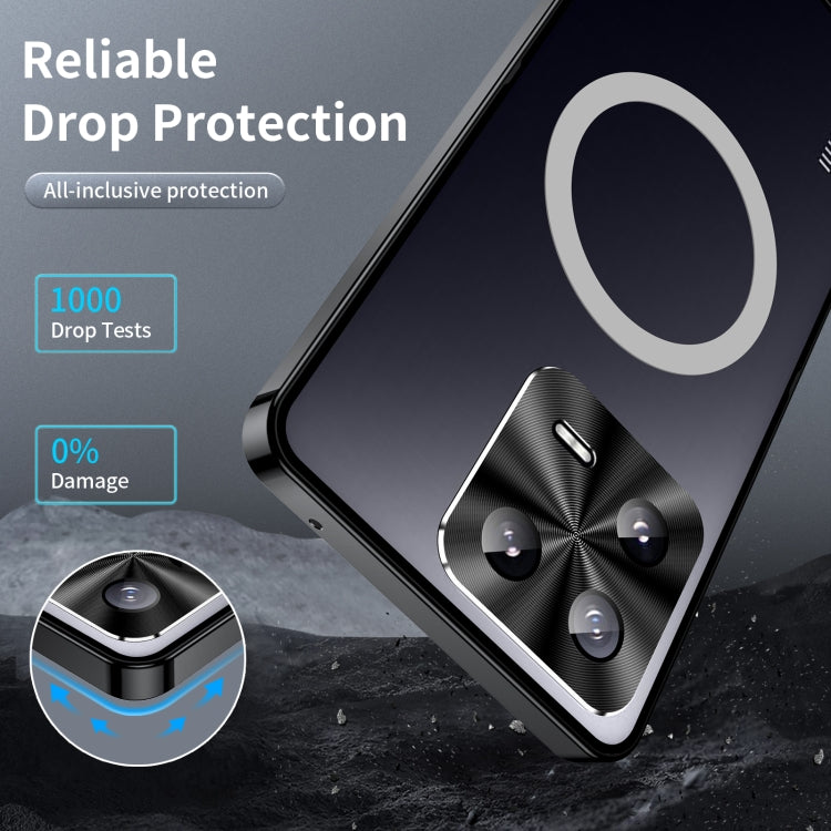 For Xiaomi 13 MagSafe Magnetic Frosted Metal Phone Case(Black) - 13 Cases by buy2fix | Online Shopping UK | buy2fix