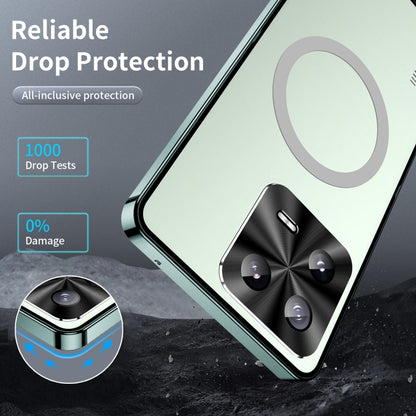 For Xiaomi 13 MagSafe Magnetic Frosted Metal Phone Case(Green) - 13 Cases by buy2fix | Online Shopping UK | buy2fix