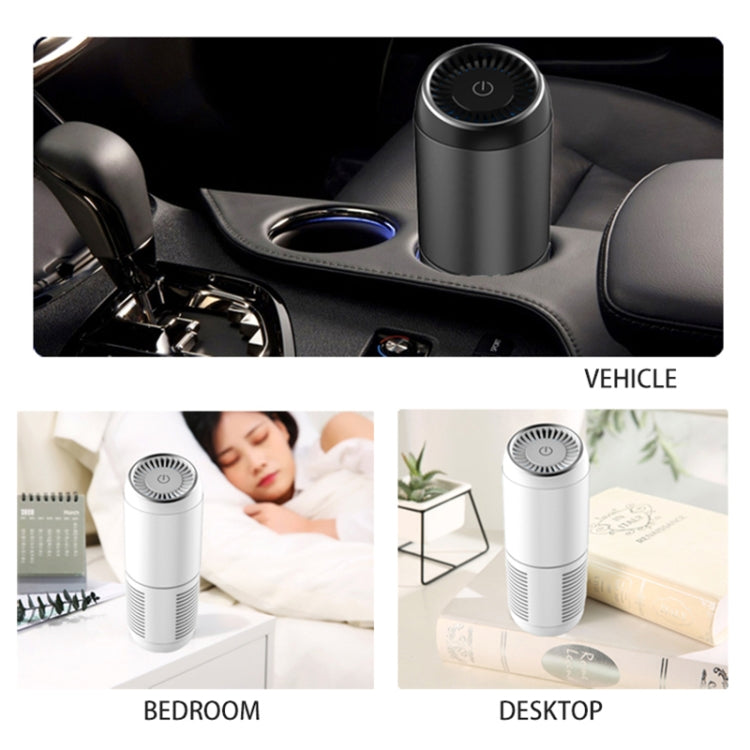 Y-20 Desktop Car Negative Ion Air Purifier(Black) - In Car by buy2fix | Online Shopping UK | buy2fix