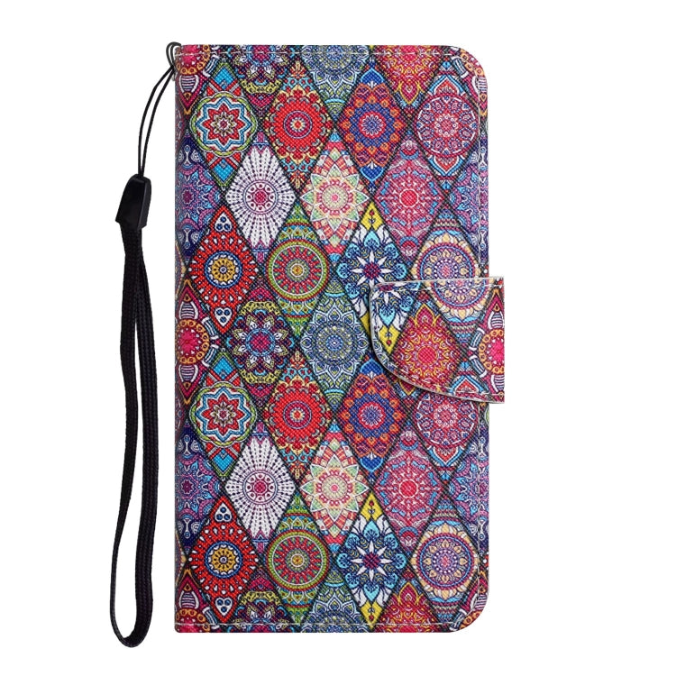 For Xiaomi Redmi Note 12 4G Global Colored Drawing Pattern Flip Leather Phone Case(Diamond Kaleidoscope) - Note 12 Cases by buy2fix | Online Shopping UK | buy2fix