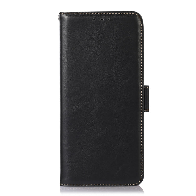 For Nokia G22 4G Crazy Horse Top Layer Cowhide Leather Phone Case(Black) - Nokia Cases by buy2fix | Online Shopping UK | buy2fix