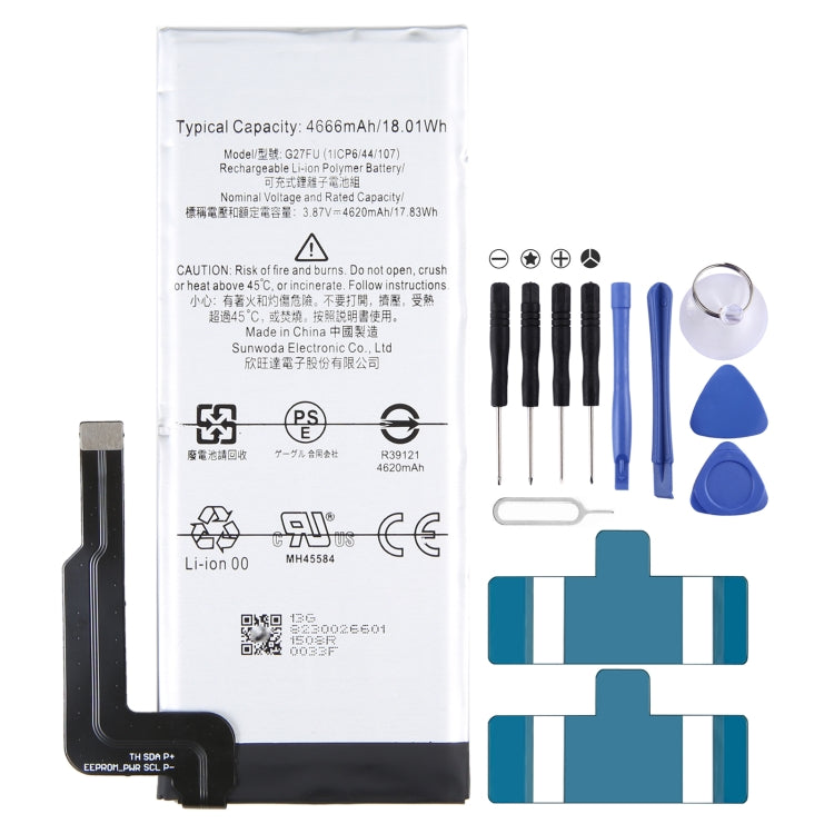 For Google Pixel 5A 4620mAh Battery Replacement G27FU - Others by buy2fix | Online Shopping UK | buy2fix