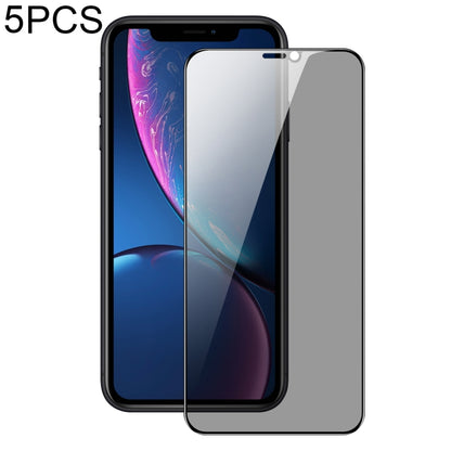 For iPhone XR 5pcs DUX DUCIS 0.33mm 9H High Aluminum Anti-spy HD Tempered Glass Film - iPhone XR Tempered Glass by DUX DUCIS | Online Shopping UK | buy2fix