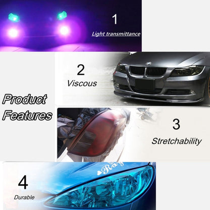 2pcs Car Headlight Protective Film Tail Light Film Motorcycle Fog Light Film, Size:30 x 100cm(Green) - In Car by buy2fix | Online Shopping UK | buy2fix