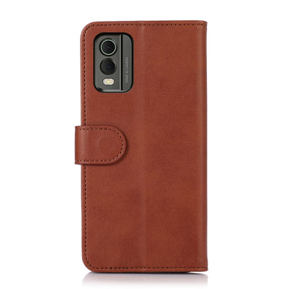 For Nokia C32 Cow Texture Leather Phone Case(Brown) - Nokia Cases by buy2fix | Online Shopping UK | buy2fix