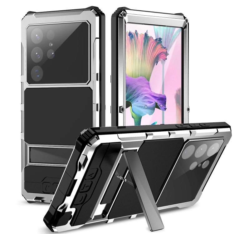For Samsung Galaxy S23 Ultra 5G R-JUST RJ-56 3rd Gen Life Waterproof Dustproof Shockproof Phone Case(Silver) - Galaxy S23 Ultra 5G Cases by R-JUST | Online Shopping UK | buy2fix