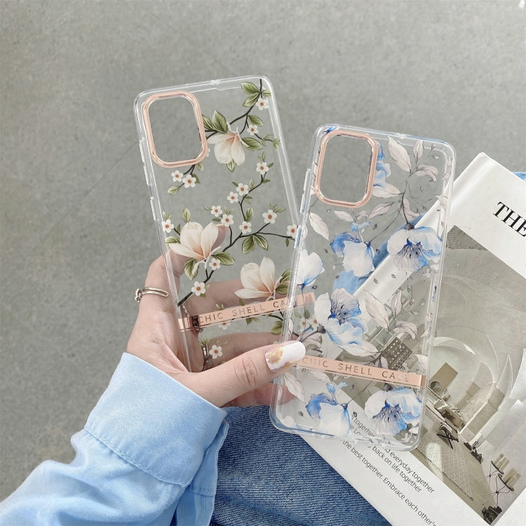 For Samsung Galaxy A34 5G High Translucent Electroplating Flower Pattern TPU + PC Phone Case(Cherry Blossoms) - Galaxy Phone Cases by buy2fix | Online Shopping UK | buy2fix