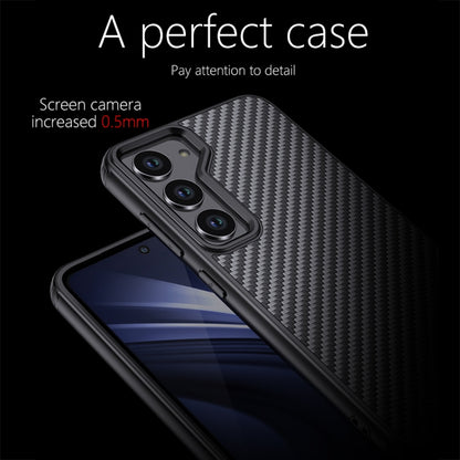 For Samsung Galaxy S23+ 5G wlons Magsafe Carbon Fiber Kevlar TPU Phone Case(Black) - Galaxy S23+ 5G Cases by wlons | Online Shopping UK | buy2fix