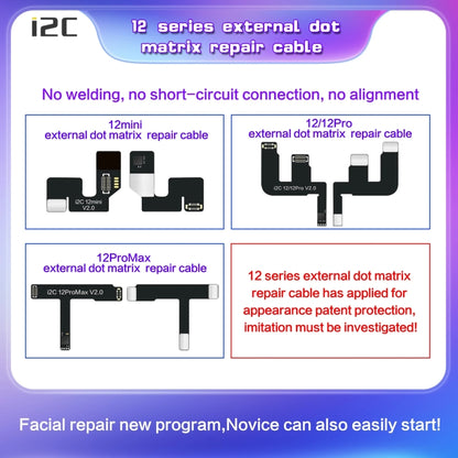 For iPhone XS / XR / XS Max i2C MC12 SK-BOX Dot-matrix Flex Cable V2.0 - Repair & Spare Parts by buy2fix | Online Shopping UK | buy2fix