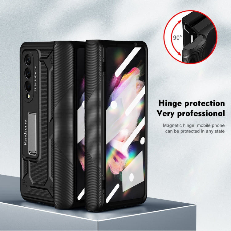 For Samsung Galaxy Z Fold3 5G integrated Shockproof Phone Case with Hinge(Black) - Galaxy Phone Cases by buy2fix | Online Shopping UK | buy2fix