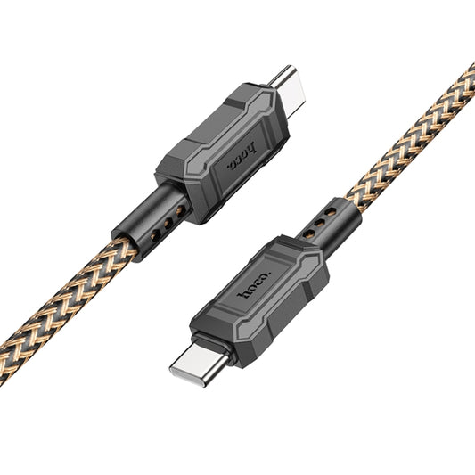 hoco X94 Leader 60W USB-C / Type-C to USB-C / Type-C Charging Data Dable, Length:1m(Gold) -  by hoco | Online Shopping UK | buy2fix