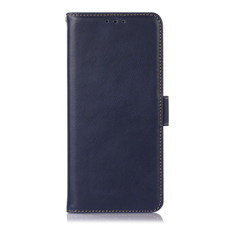 For Samsung Galaxy F14 5G Crazy Horse Top Layer Cowhide Leather Phone Case(Blue) - Galaxy Phone Cases by buy2fix | Online Shopping UK | buy2fix