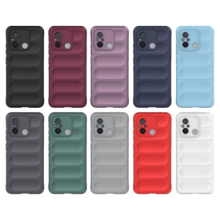 For Xiaomi Redmi 12C Magic Shield TPU + Flannel Phone Case(Light Blue) - Xiaomi Cases by buy2fix | Online Shopping UK | buy2fix