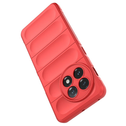 For OnePlus 11 5G Magic Shield TPU + Flannel Phone Case(Red) - OnePlus Cases by buy2fix | Online Shopping UK | buy2fix