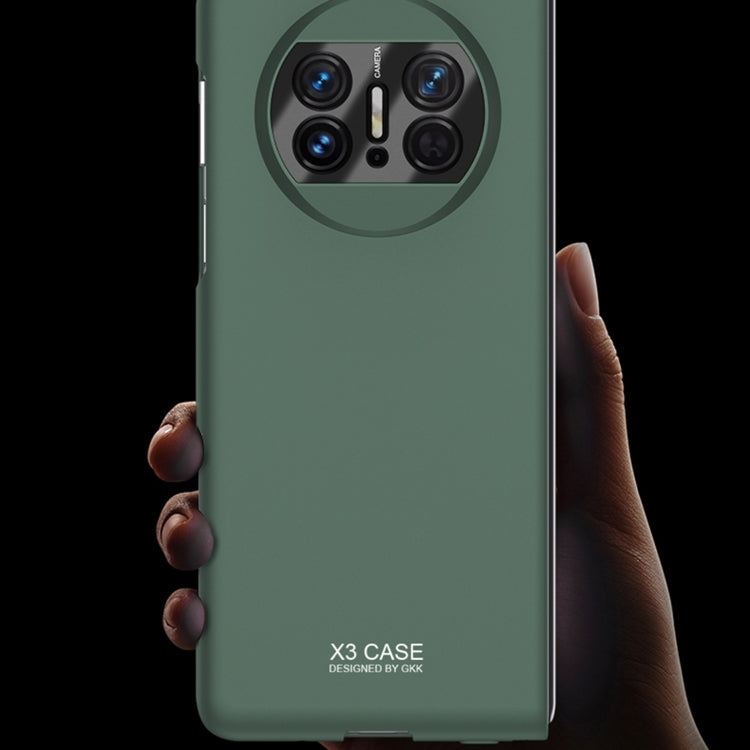 For Huawei Mate X3 GKK Peep-proof Integrated Ultra-thin Full Coverage Phone Flip Case(Green) - Huawei Cases by GKK | Online Shopping UK | buy2fix