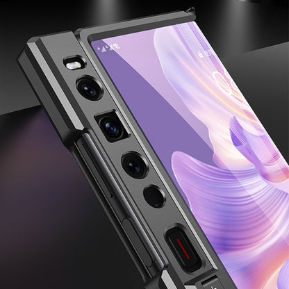For Huawei Mate Xs 2 GKK Integrated Magnetic Folding Metal Full Coverage Phone Case(Black) - Huawei Cases by GKK | Online Shopping UK | buy2fix