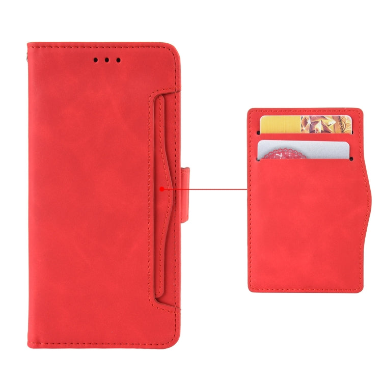 For Honor 70 Lite / X6 4G Skin Feel Calf Texture Card Slots Leather Phone Case(Red) - Honor Cases by buy2fix | Online Shopping UK | buy2fix