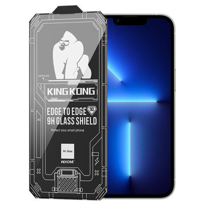 For iPhone 13 Pro WK WTP-066 King Kong Vacha 9D Curved HD Tempered Glass Film(Black) - iPhone 13 Pro Tempered Glass by WK | Online Shopping UK | buy2fix