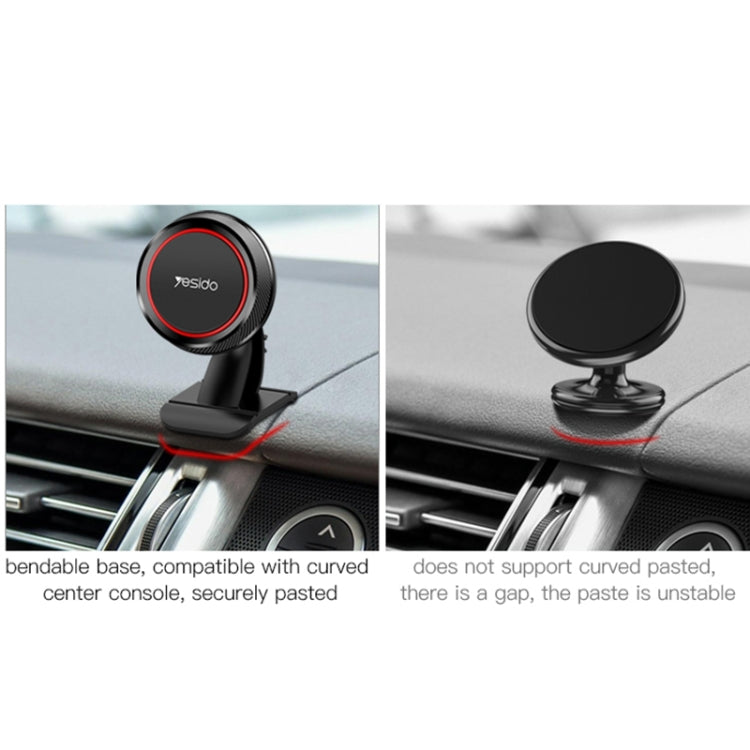 Yesido C60 Car 360 Degree Rotation Magnetic Phone Holder(Black) -  by Yesido | Online Shopping UK | buy2fix