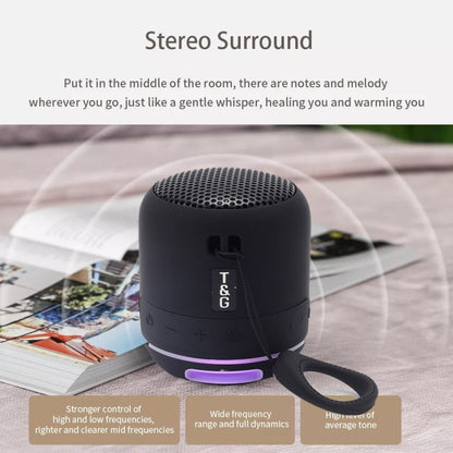 T&G TG294 TWS LED Mini Portable Wireless Stereo Sound Outdoor Speaker(Grey) - Mini Speaker by T&G | Online Shopping UK | buy2fix