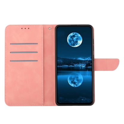 For Sony Xperia 10 V Stitching Embossed Leather Phone Case(Pink) - Sony Cases by buy2fix | Online Shopping UK | buy2fix