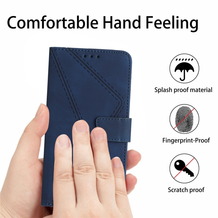 For Xiaomi 13 Ultra Stitching Embossed Leather Phone Case(Blue) - 13 Ultra Cases by buy2fix | Online Shopping UK | buy2fix