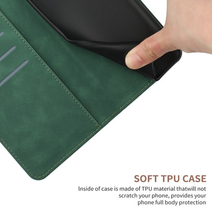 For Xiaomi POCO C40 Stitching Embossed Leather Phone Case(Green) - Xiaomi Cases by buy2fix | Online Shopping UK | buy2fix