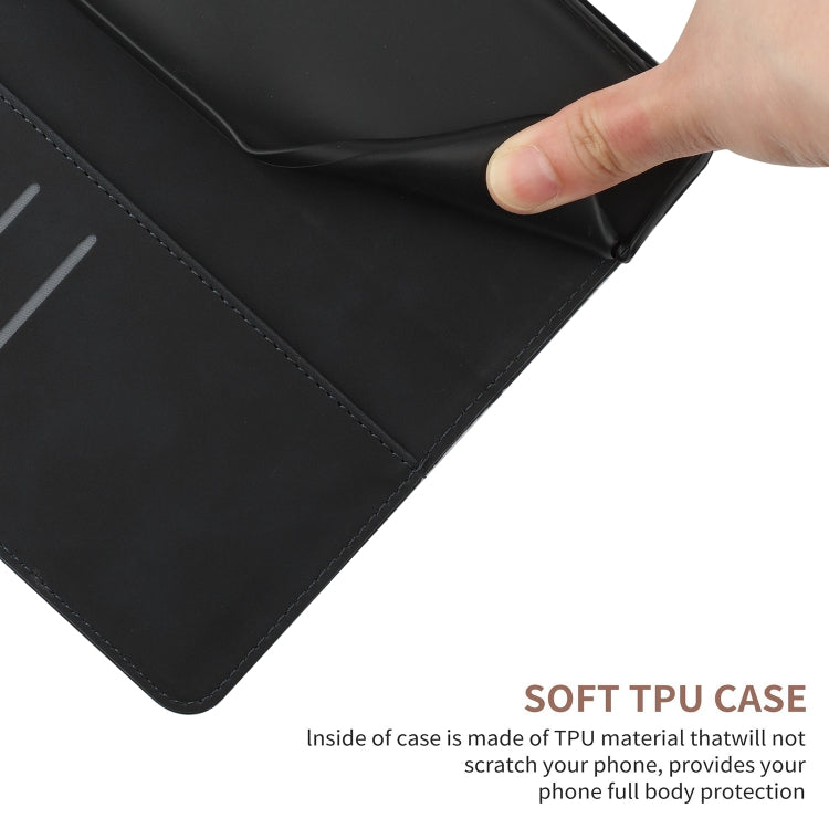 For Xiaomi POCO M5 / M4 5G Stitching Embossed Leather Phone Case(Black) - Xiaomi Cases by buy2fix | Online Shopping UK | buy2fix