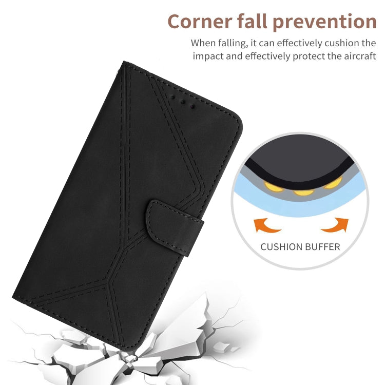 For Xiaomi 12T / 12T Pro Stitching Embossed Leather Phone Case(Black) - Xiaomi Cases by buy2fix | Online Shopping UK | buy2fix