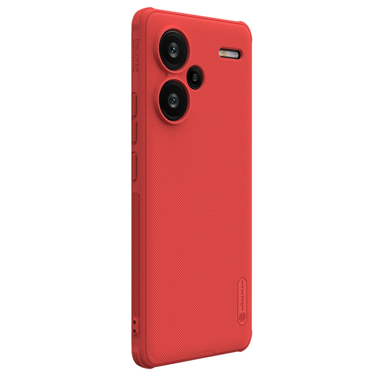 For Xiaomi Redmi Note 13 Pro+ 5G NILLKIN Frosted Shield Pro PC + TPU Phone Case(Red) - Xiaomi Cases by NILLKIN | Online Shopping UK | buy2fix