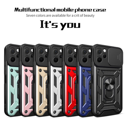 For Huawei nova Y61 Sliding Camera Cover Design TPU+PC Phone Case(Red) - Huawei Cases by buy2fix | Online Shopping UK | buy2fix