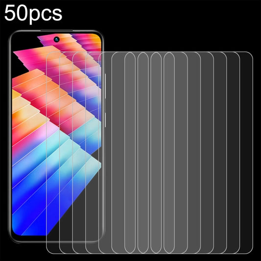 For Infinix Hot 30 Play NFC 50pcs 0.26mm 9H 2.5D Tempered Glass Film - Infinix Tempered Glass by buy2fix | Online Shopping UK | buy2fix