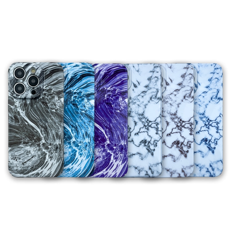 For iPhone XR Marble Pattern Phone Case(Purple White) - More iPhone Cases by buy2fix | Online Shopping UK | buy2fix