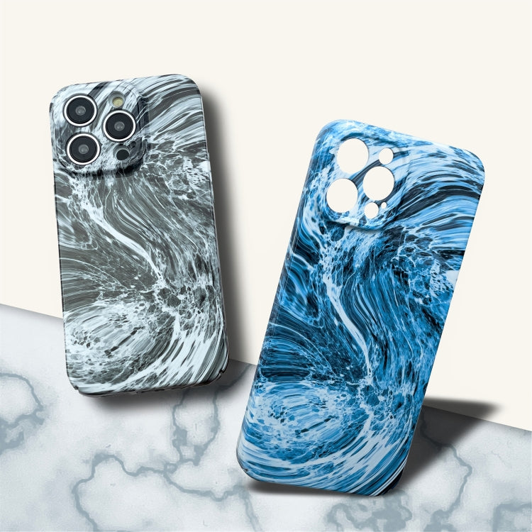 For iPhone 13 mini Marble Pattern Phone Case(Black White) - iPhone 13 mini Cases by buy2fix | Online Shopping UK | buy2fix