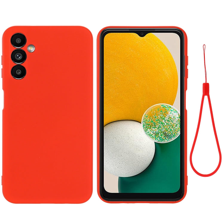 For Samsung Galaxy M54 5G / F54 5G Pure Color Liquid Silicone Shockproof Phone Case(Red) - Galaxy Phone Cases by buy2fix | Online Shopping UK | buy2fix