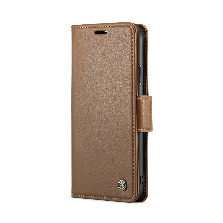 For iPhone 11 Pro CaseMe 023 Butterfly Buckle Litchi Texture RFID Anti-theft Leather Phone Case(Brown) - iPhone 11 Pro Cases by CaseMe | Online Shopping UK | buy2fix
