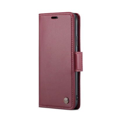 For iPhone XS Max CaseMe 023 Butterfly Buckle Litchi Texture RFID Anti-theft Leather Phone Case(Wine Red) - More iPhone Cases by CaseMe | Online Shopping UK | buy2fix