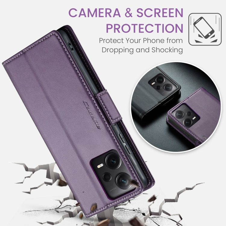 For Xiaomi Redmi Note 12 Pro+ 5G Global CaseMe 023 Butterfly Buckle Litchi Texture RFID Anti-theft Leather Phone Case(Pearly Purple) - Note 12 Pro+ Cases by CaseMe | Online Shopping UK | buy2fix