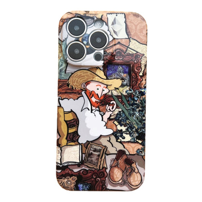 For iPhone 13 Pro Precise Hole Oil Painting Pattern PC Phone Case(Tobacco Pipe) - iPhone 13 Pro Cases by buy2fix | Online Shopping UK | buy2fix