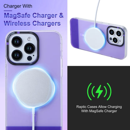 For iPhone 15 Pro PC + TPU IMD MagSafe Magnetic Phone Case(Purple) - iPhone 15 Pro Cases by buy2fix | Online Shopping UK | buy2fix