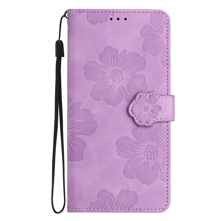 For Xiaomi 12 Pro Flower Embossing Pattern Leather Phone Case(Purple) - 12 Pro Cases by buy2fix | Online Shopping UK | buy2fix